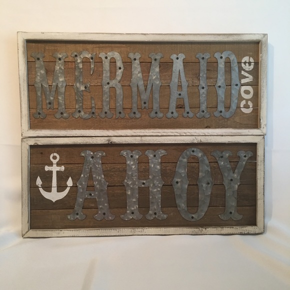 Other - Mermaid Cove and Ahoy Sign Bundle